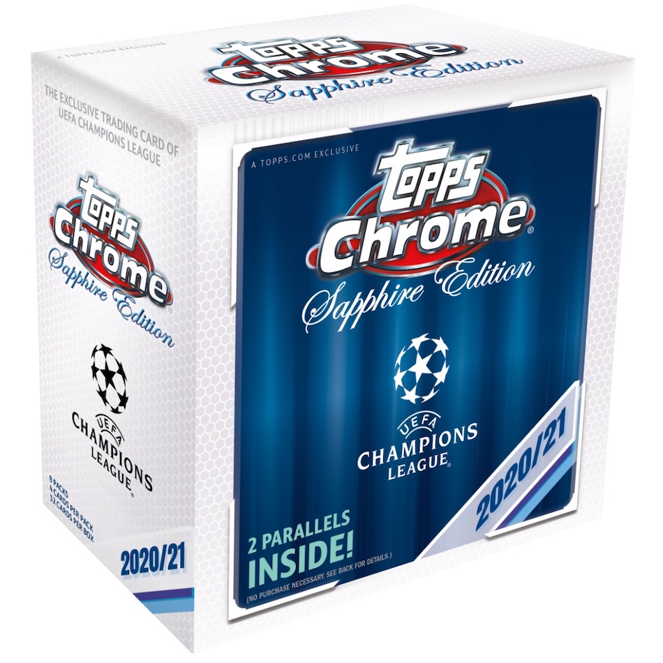 FINAL BOX 2021 Topps Chrome UEFA Sapphire Soccer RANDOM TEAM Group