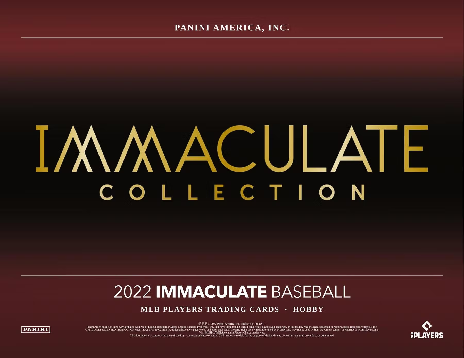 BONUS BREAK 2022 Panini Immaculate Baseball Case PICK YOUR TEAM Group