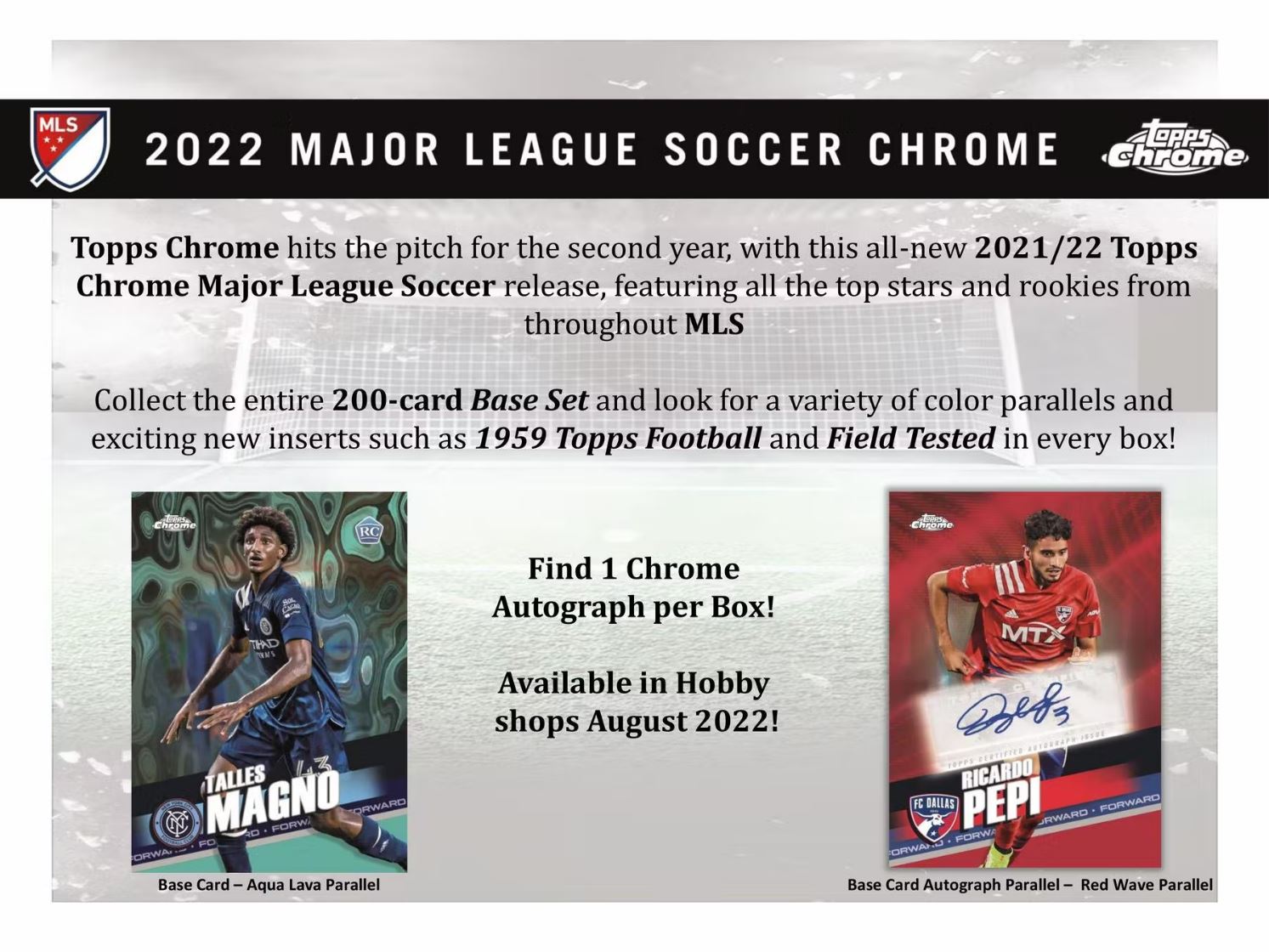 RELEASE DAY 2022 Topps Chrome MLS Soccer Case RANDOM TEAM Group Break