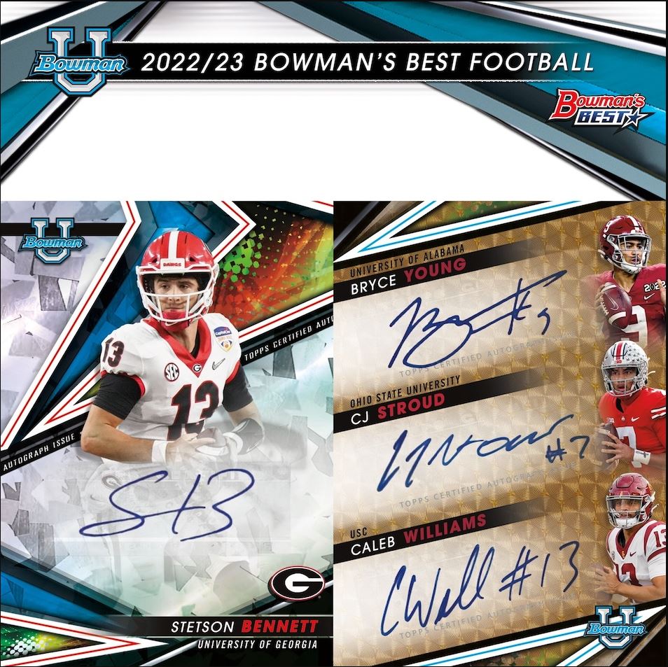 RELEASE DAY 202223 Bowman’s Best University Football Case RANDOM