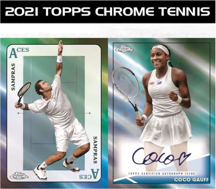 FINAL BOXES 2021 Topps Chrome Tennis Hobby & Lite RANDOM LETTER Group