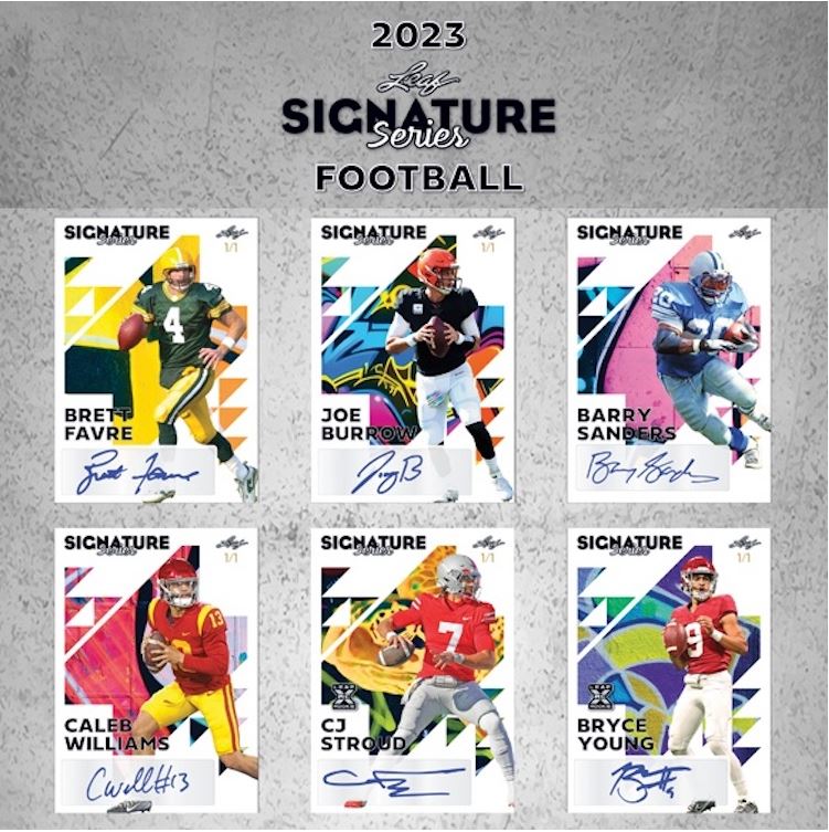 RELEASE DAY 2023 Leaf Signature Series Football Case RANDOM HIT Group