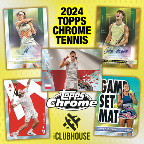 PERFECT MIX : 2024 Topps Chrome Tennis SAPPHIRE, DELIGHT & HOBBY RANDOM LETTER Group Break #12285