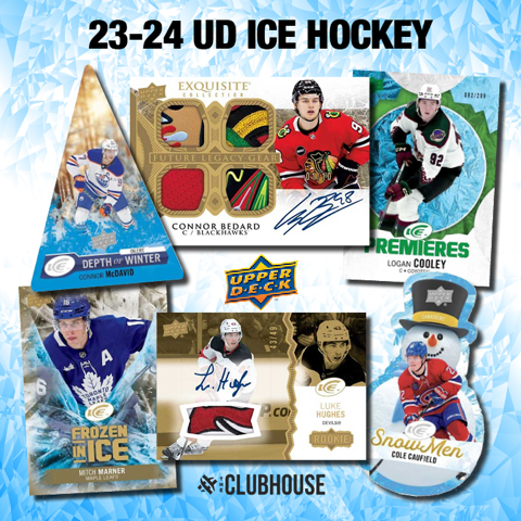 HOT RELEASE : 2023/24 Upper Deck Ice Hockey Case PICK YOUR TEAM Group Break #12216