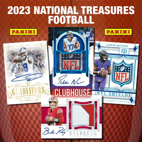 FRESH CASE: 2023 Panini National Treasures Football 1/2 Case PICK YOUR TEAM Group Break #12331