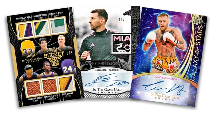 FINAL CASE : 2024 Leaf In The Game Used Sports Case RANDOM HIT Group Break #12358 (2 GUARANTEED HITS PER SPOT)