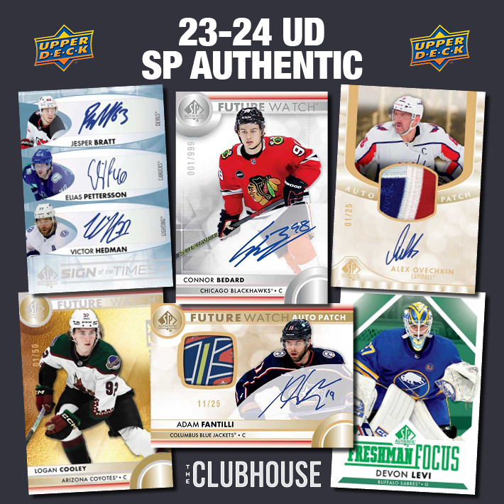 RELEASE DAY : 2023-24 Upper Deck SP Authentic Hockey Case PICK YOUR TEAM Group Break #12420