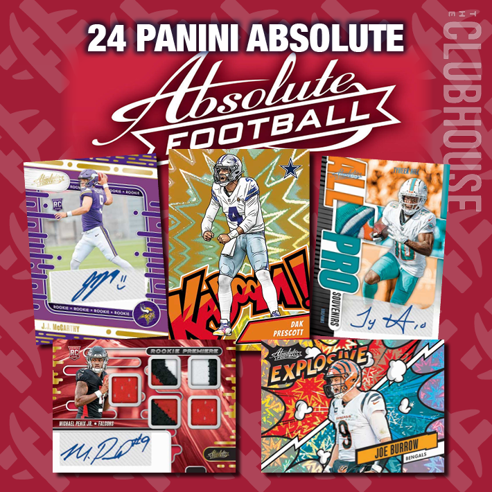 RELEASE DAY: 2024 Panini Absolute Football 1/2 Case RANDOM TEAM Group Break #12649