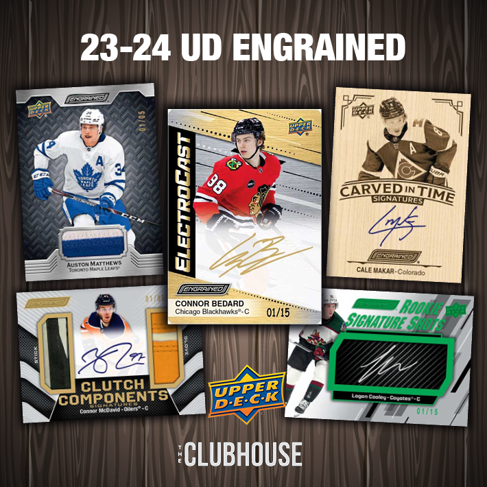 RELEASE DAY : 2023-24 Upper Deck Engrained Hockey 1/2 Case RANDOM TEAM Group Break #12509