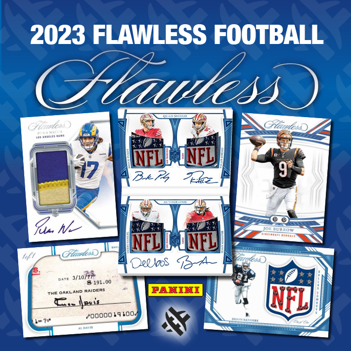 RELEASE DAY : 2023 Panini Flawless Football Hobby RANDOM TEAM Group Break #12510