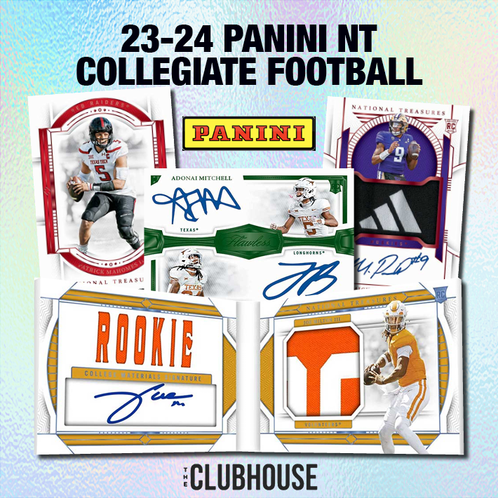 RELEASE DAY : 2024 Panini National Treasures Collegiate Football Case PICK YOUR TEAM Group Break #12452