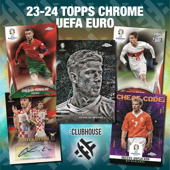 RELEASE DAY : 2024 Topps Chrome UEFA EURO Soccer Hobby Case RANDOM LETTER Group Break #12477