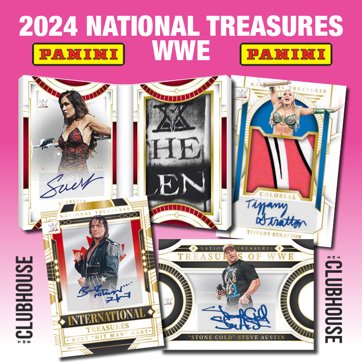 NEW YEAR W/ MIKE : 2024 Panini National Treasures WWE Hobby Case RANDOM CARD Group Break #12659 (1 GUARANTEED CARD PER SPOT)