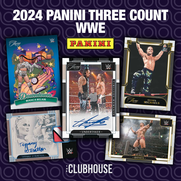 FROM THE TOP ROPE : 2024 Panini WWE Three Count Wrestling Case RANDOM HIT Group Break #12572 (1 GUARANTEED HIT PER SPOT + 2ND CARD CHANCE)