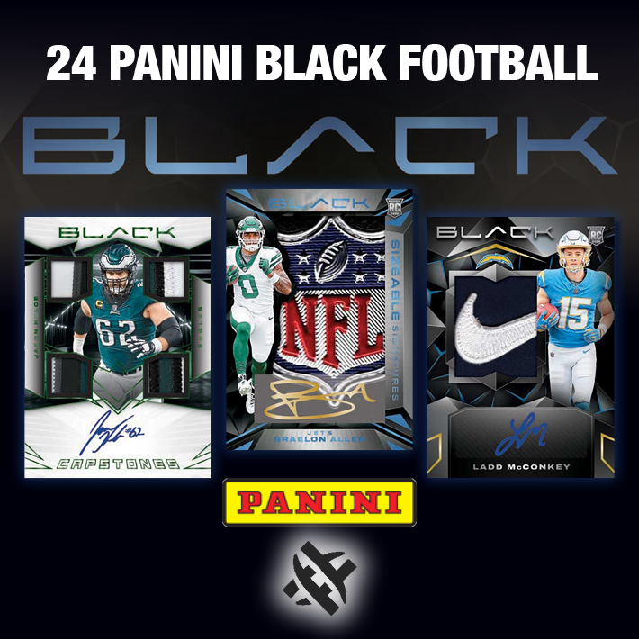 SHIELD ME : 2024 Panini Black Football 1/2 Case PICK YOUR TEAM Group Break #12593