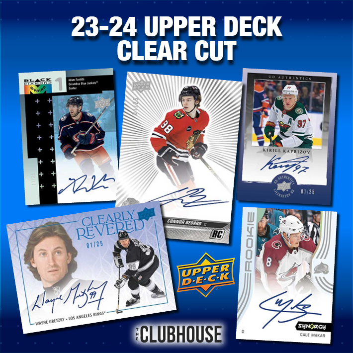 RELEASE DAY : 2023-24 Upper Deck Clear Cut Hockey Case RANDOM TEAM Group Break #12797