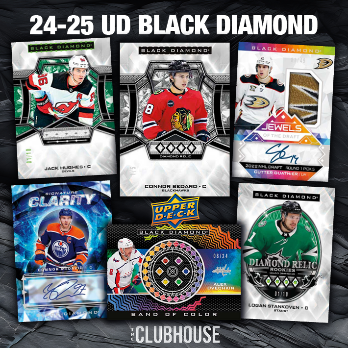 NEW RELEASE : 2024-25 Upper Deck Black Diamond Hockey Case PICK YOUR TEAM Group Break #12684