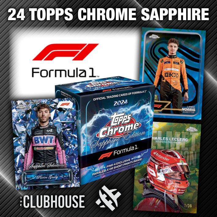 RELEASE DAY : 2024 Topps Chrome Formula 1 Sapphire 1/2 Case RANDOM TEAM Group Break #12733