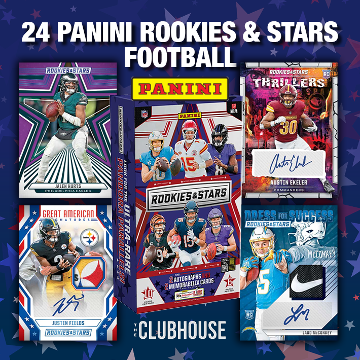 RELEASE DAY : 2024 Panini Rookies & Stars Football 1/2 Case PICK YOUR TEAM Group Break #12837