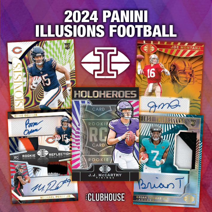 JAW DROPPER : 2024 Panini Illusions Football 1/2 Case PICK YOUR TEAM Group Break #13071