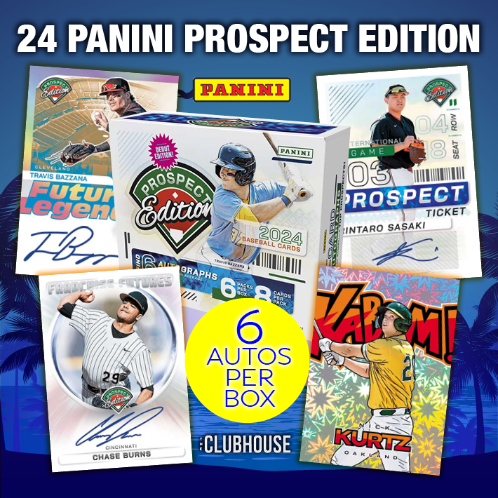 FINAL BOXES : 2024 Panini Prospects Edition Baseball 1/2 Case PICK YOUR TEAM Group Break #13013